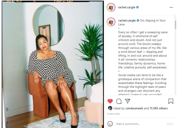 A post from Rachel Cargle's Instagram