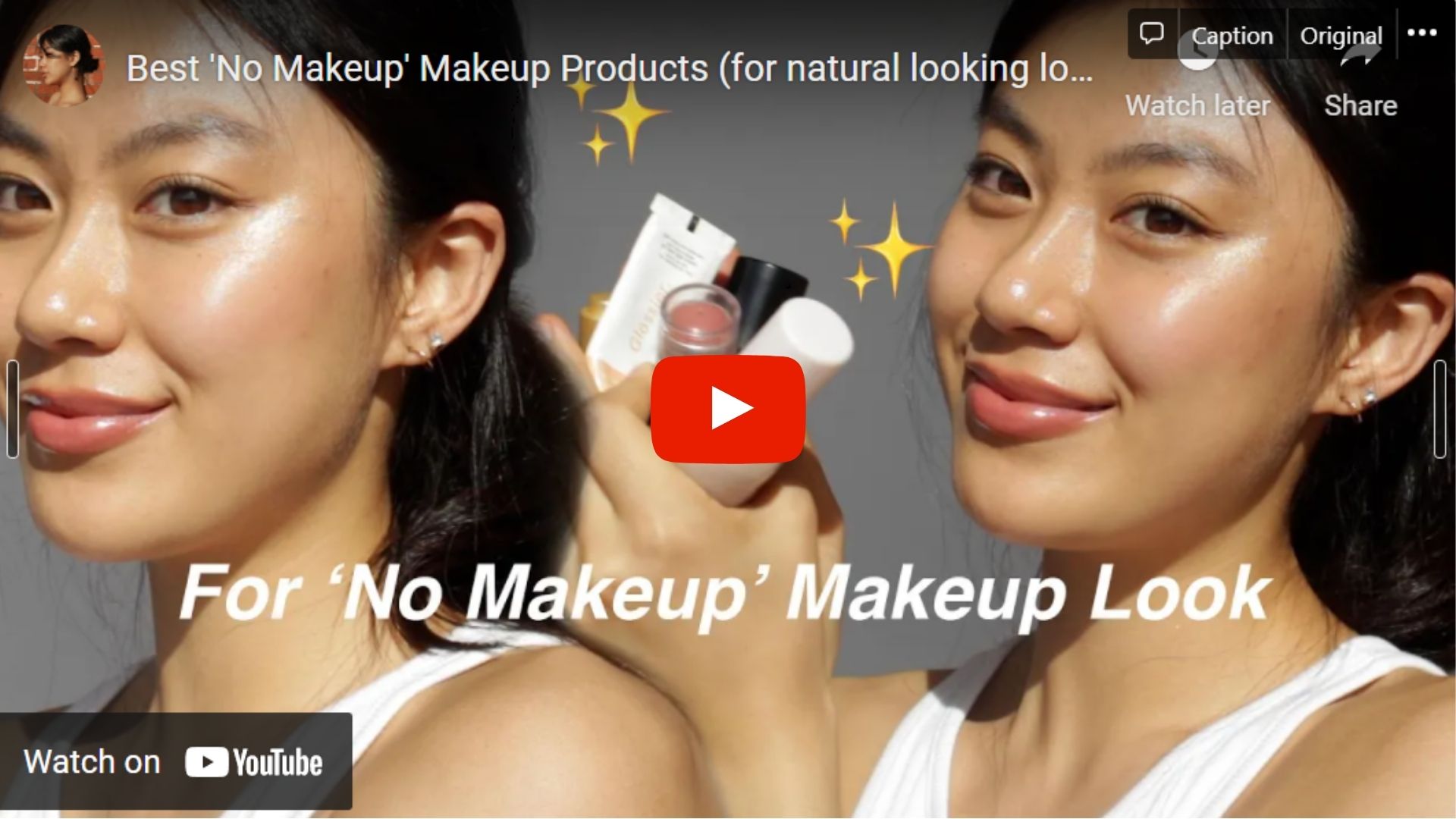 Haley Kim no makeup makeup look YouTube video