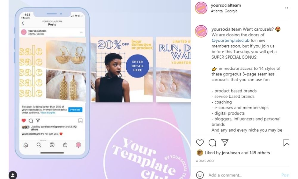 Your Social Team's Instagram Post