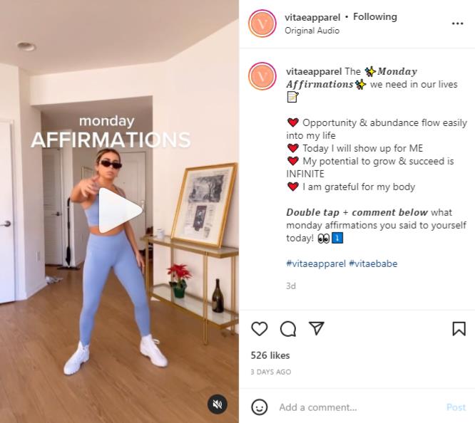 6222bd42e3d14f1cdded5ebc Vitae apparel reel on instagram