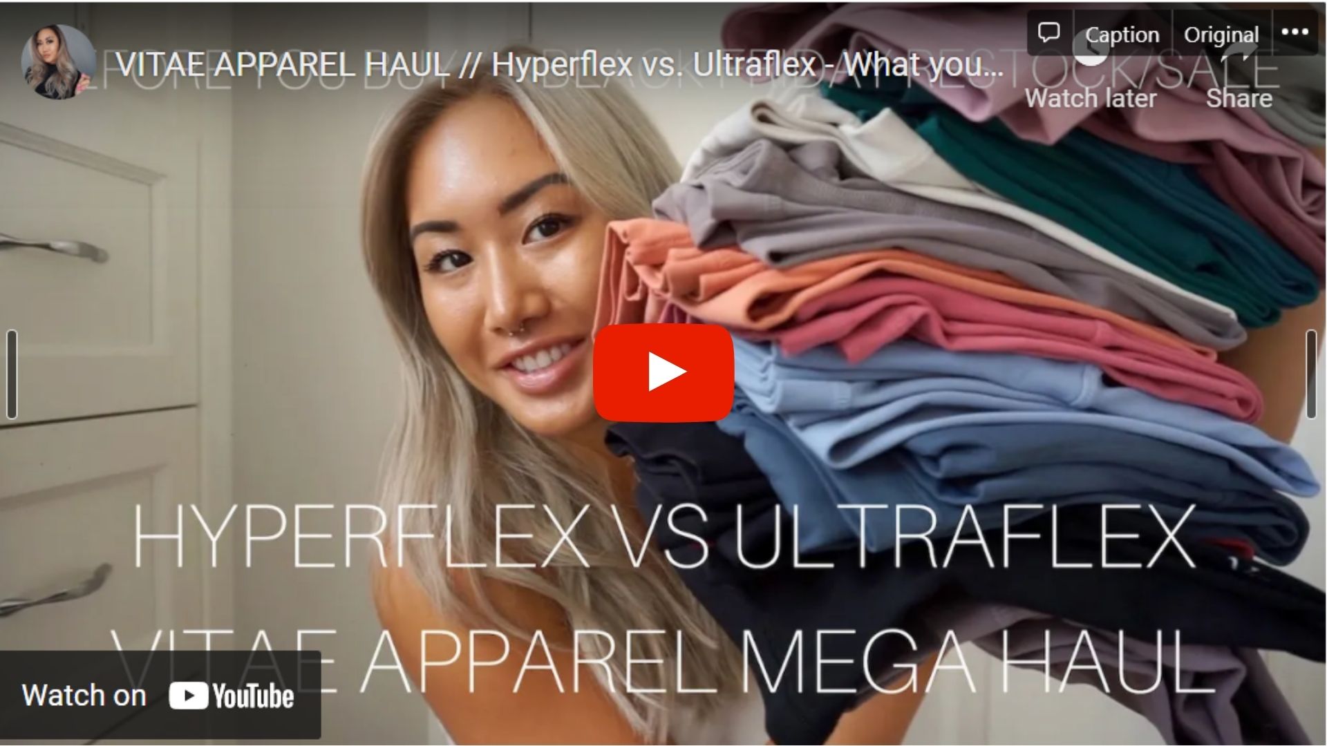 Vitae Apparel Ty on Haul with YouTube Influencer