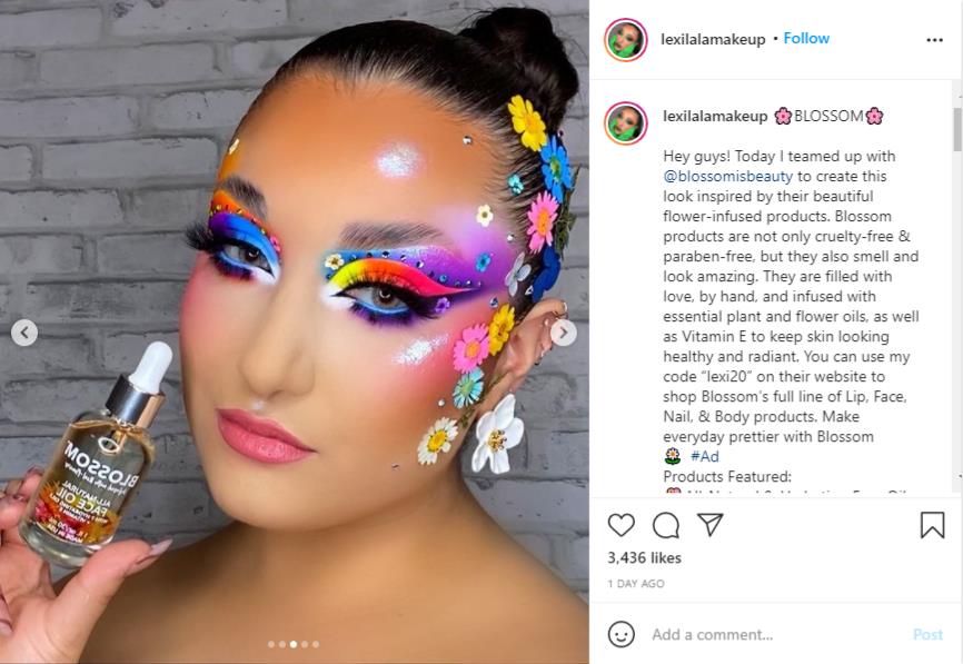 6222bd42e3d14f75aced5e87 blossom beauty lexilalamakeup collab