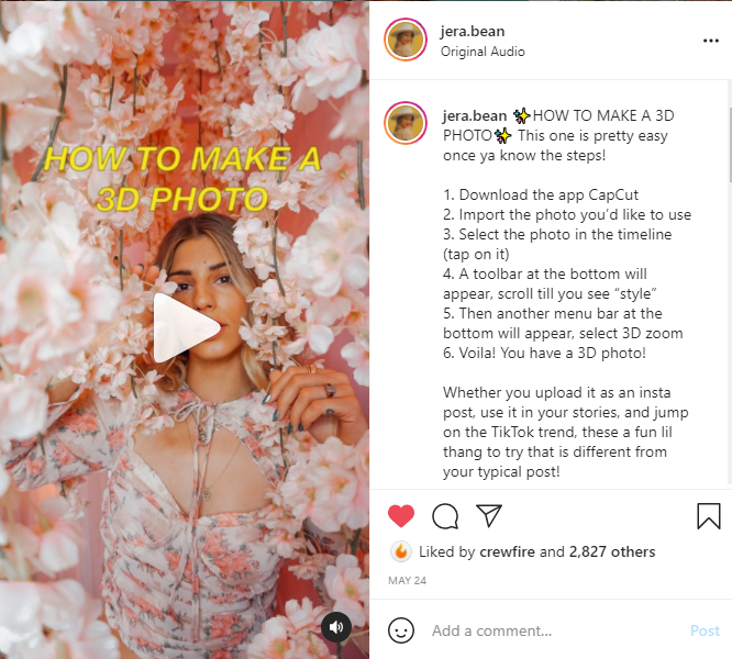 how to make 3D photos on Instagram