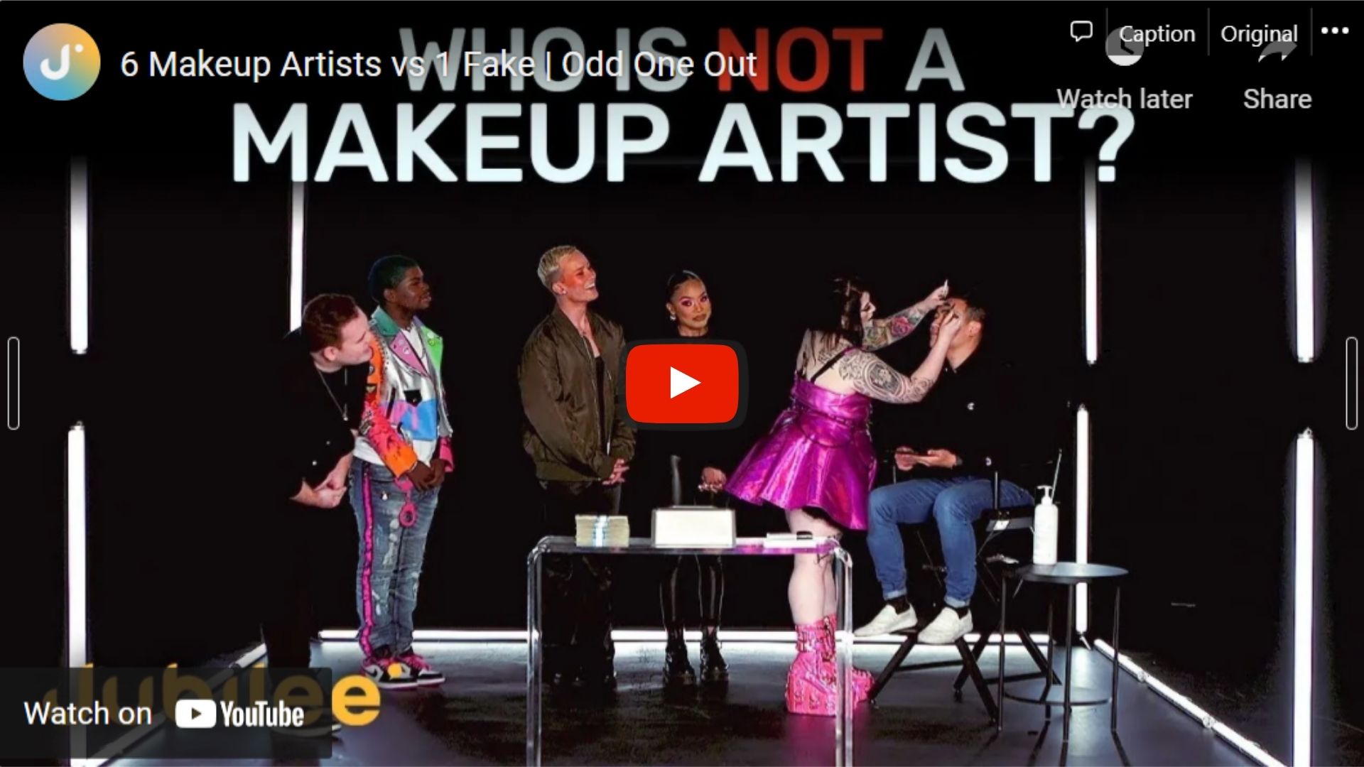 Jubilee who is not the makeup artist YouTube video with paid ad