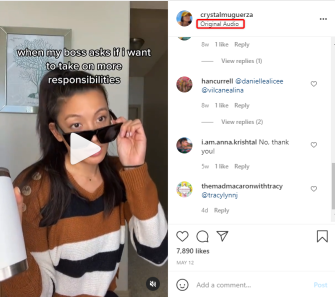 6222bd42e3d14fba6ced5e61 Using trending sounds in reels